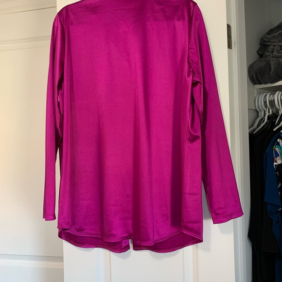 Mr Max L dark fuscia blouse - Picture 3 of 9